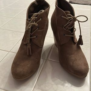 Women’s suede booties size 9